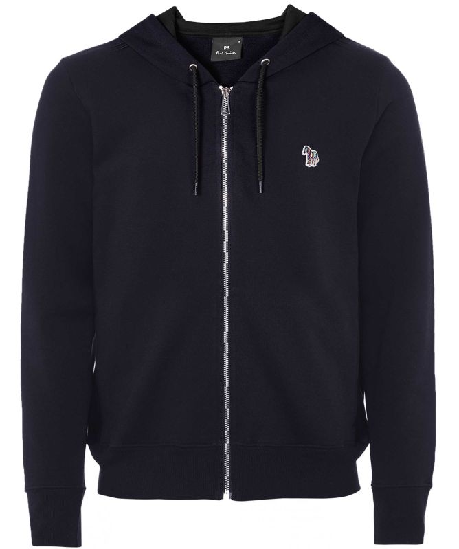 Paul Smith Organic Cotton Zebra Zip Hoodie