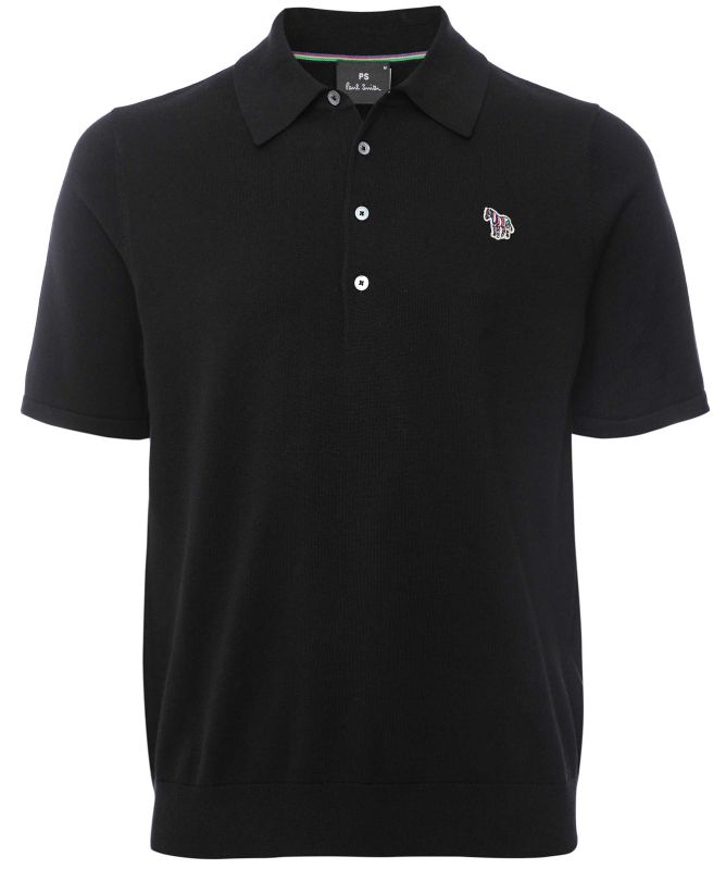 Paul Smith Knitted Zebra Polo Shirt