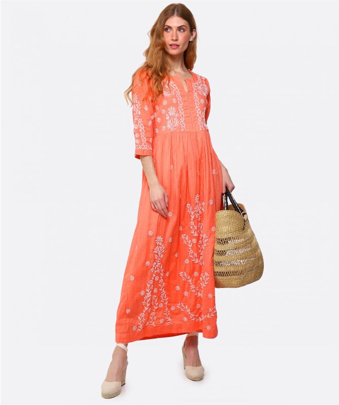 Handprint Dream Apparel Alden Cotton Maxi Dress