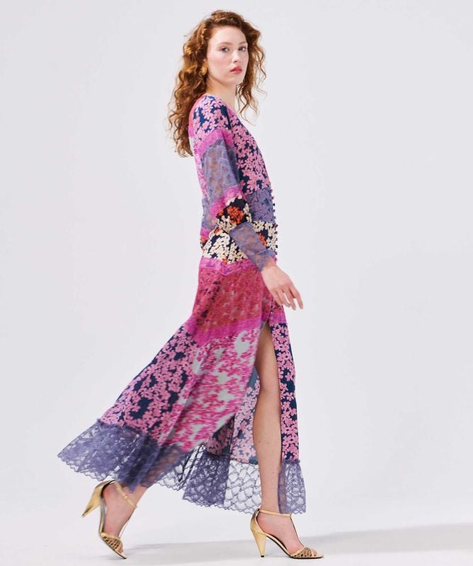 Hayley Menzies Cherry Blossom Girl Silk Dress