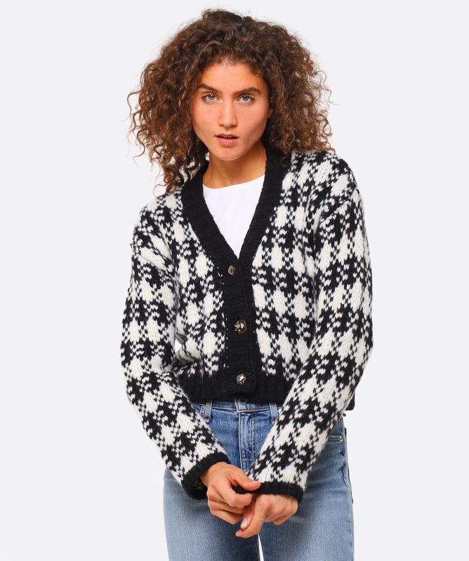 Hayley Menzies Cassidy Alpaca Jacquard Cardigan