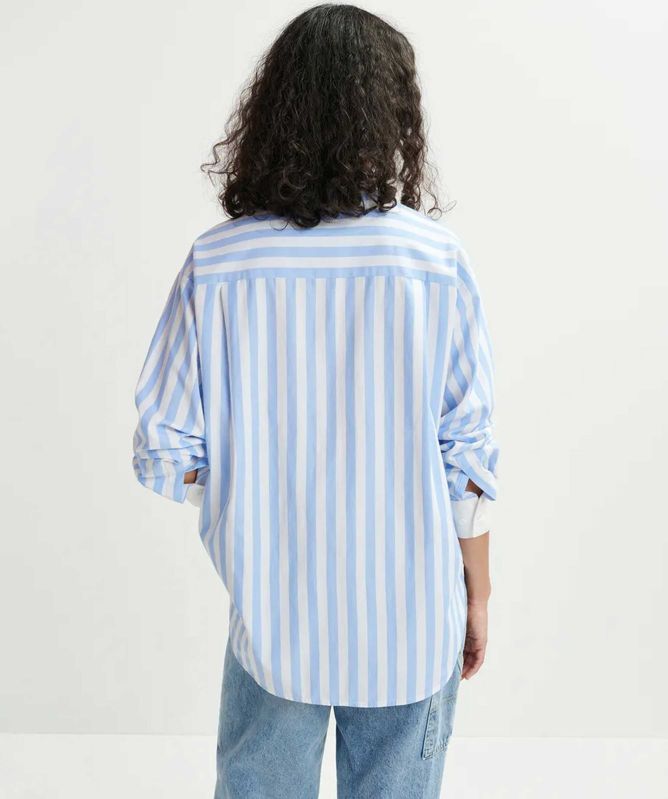 Essentiel Antwerp Halibut Embroidered Striped Shirt