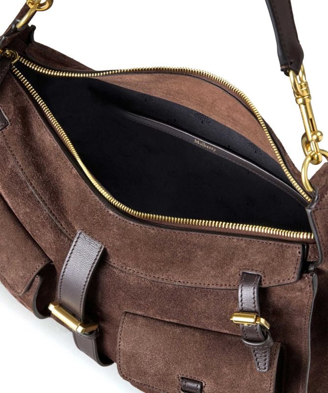 Mulberry Suede Roxanne Shoulder Bag