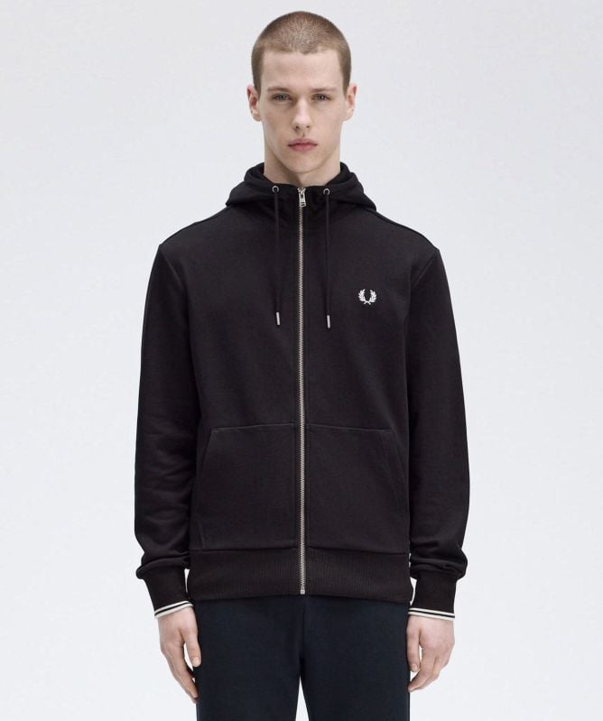 Fred Perry Zip-Through Hooded Sweatshirt