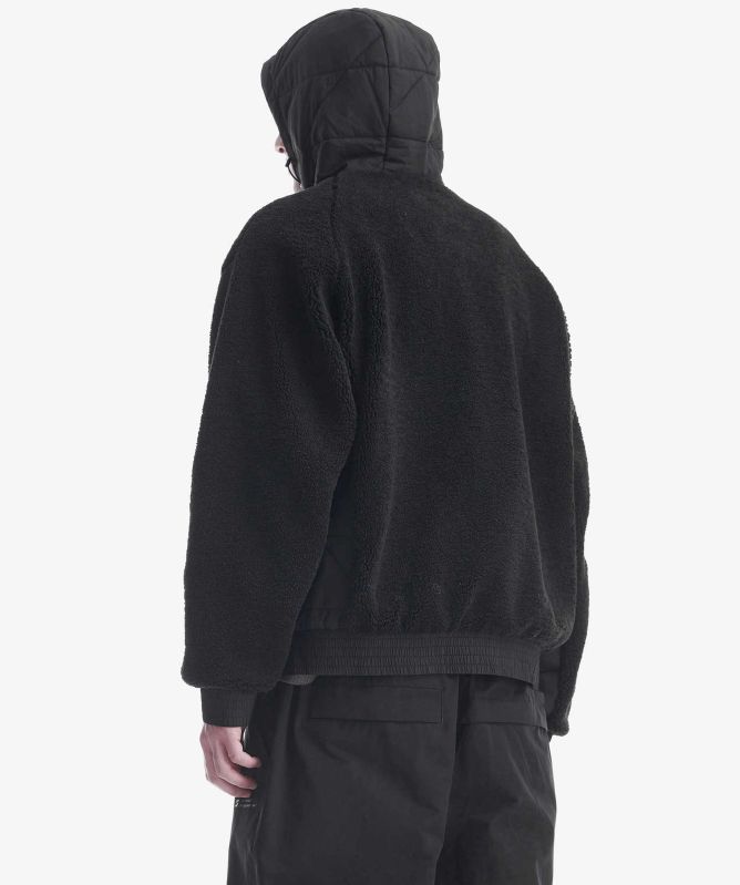 KRAKATAU PEEBLES Hooded Sherpa Jacket