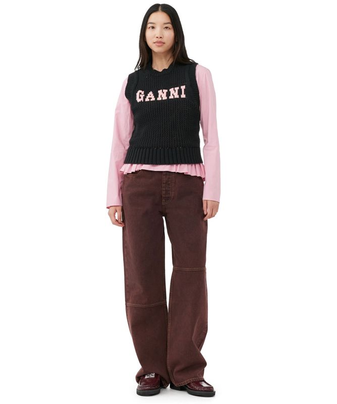 GANNI Organic Cotton Rope Vest