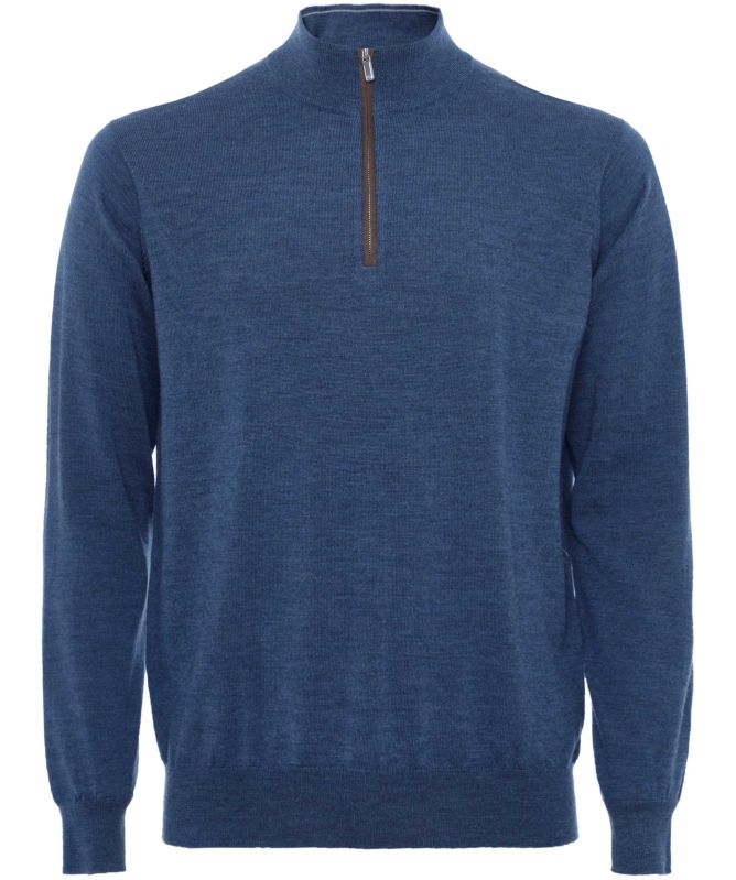 Peter Millar Autumn Crest Suede Trim Jumper