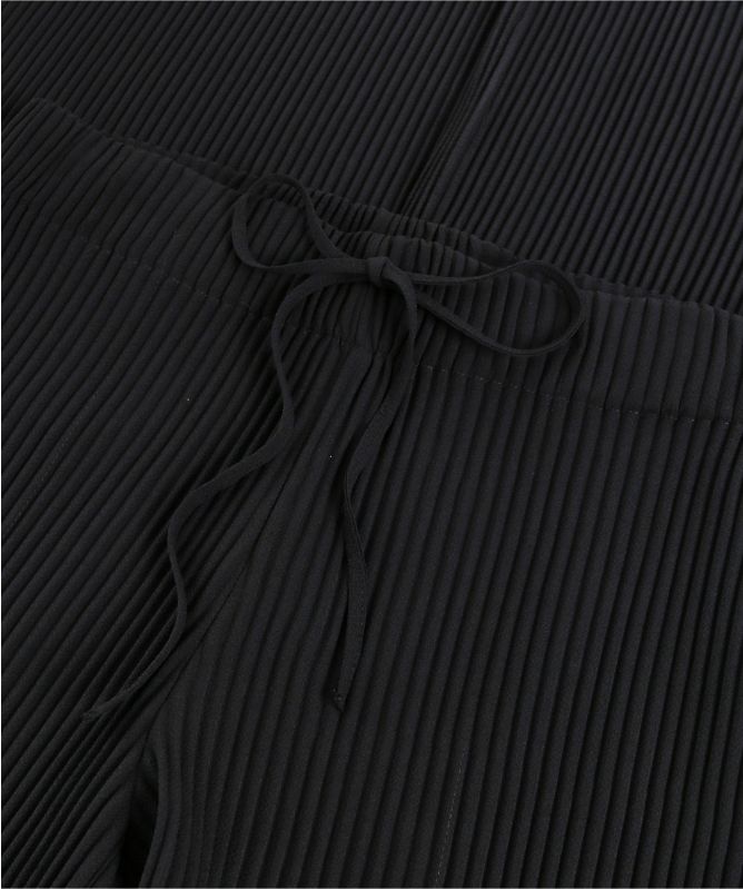 NU London Wide Leg Plisse Pants