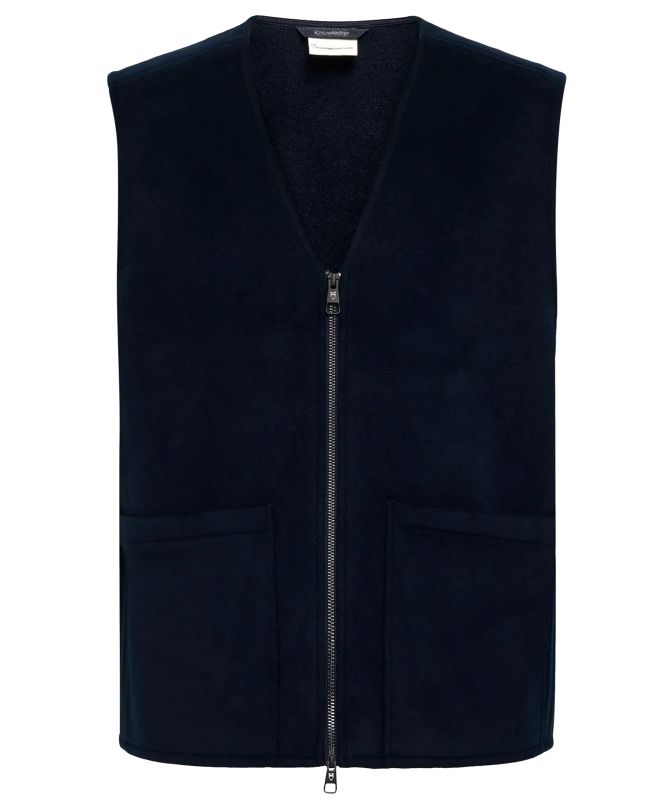 Knowledge Cotton Wool Zipper Tank top