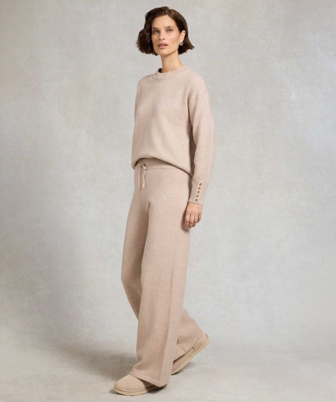 Holland Cooper Nina Knitted Wide Leg Pant