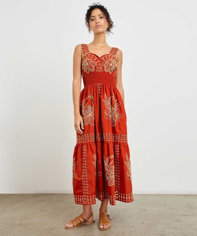 Rails Fawn Embroidered Dress