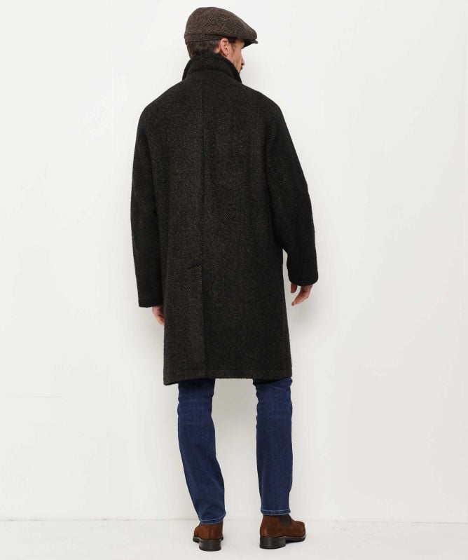 LBM 1911 Wool Herringbone Overcoat