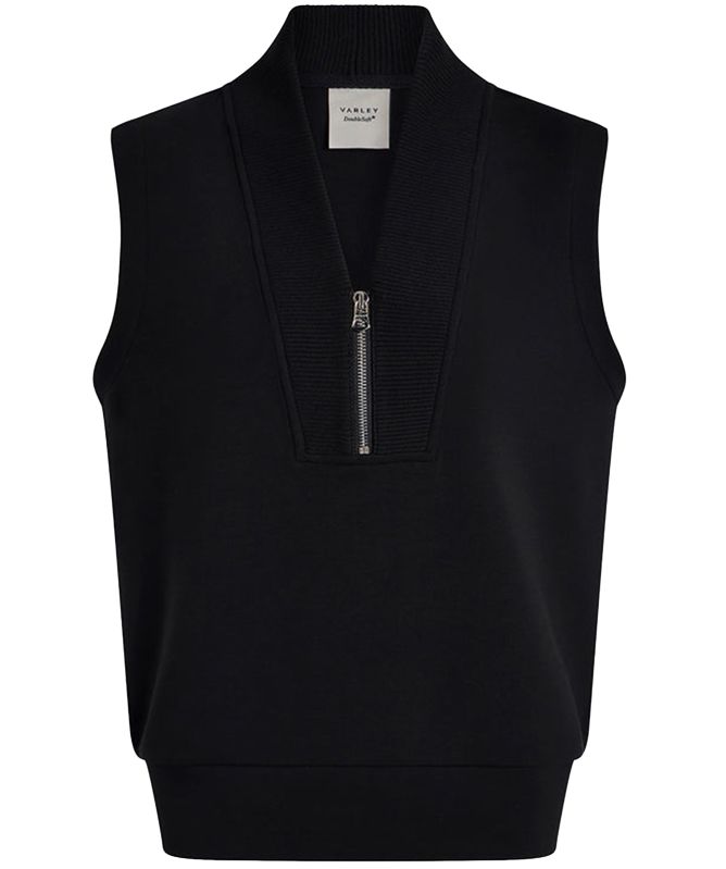 Varley Beau Sleeveless Half-Zipper Sweat