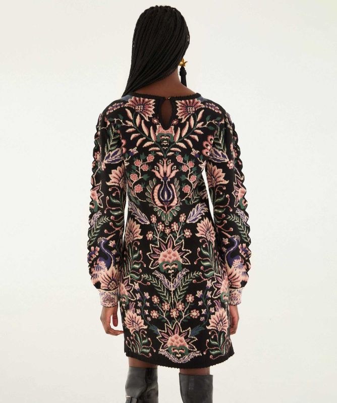 FARM Rio Marvellous Garden Knitted Mini Dress