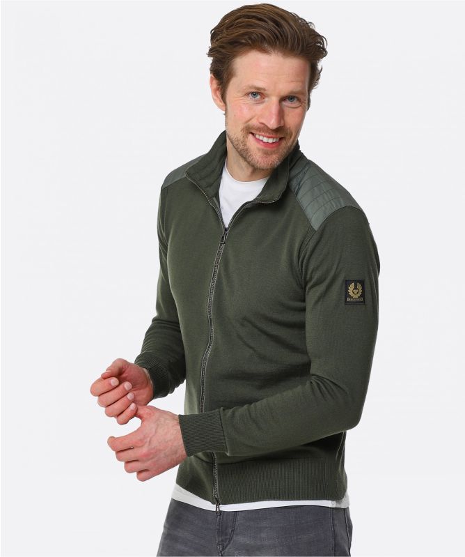 Belstaff Merino Wool Kelby Zip Cardigan | Jules B