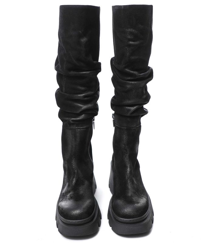 Lofina Crinkle Long Boots