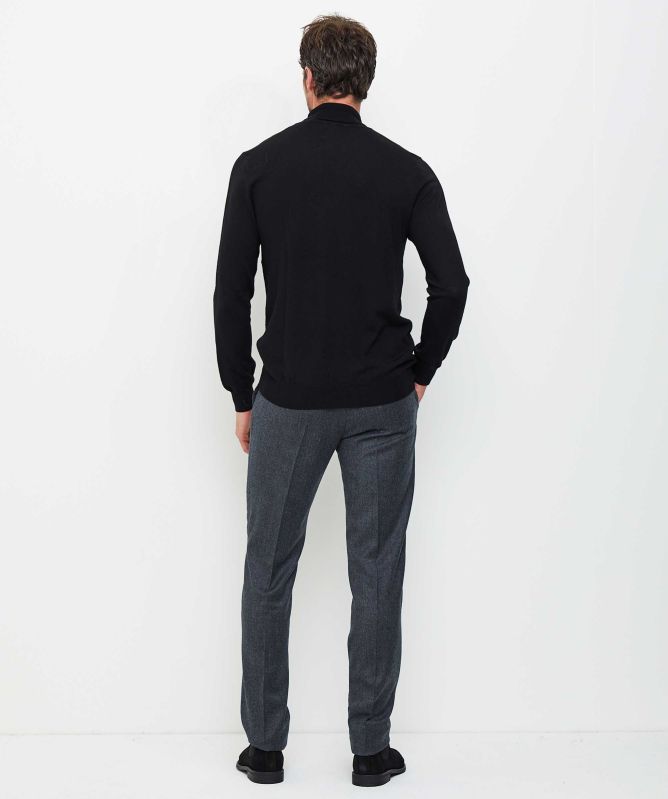 Berwich Slim Fit Virgin Wool Trousers
