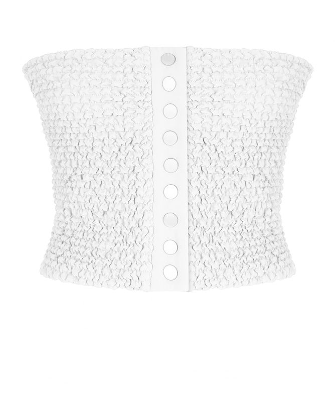 NU London Smocked Bandeau Top