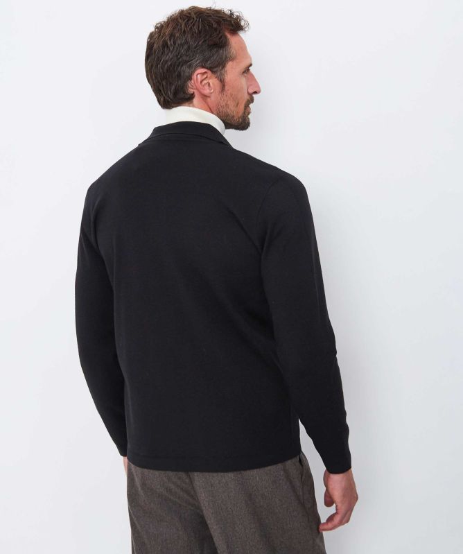 Thomas Maine Merino Zip Pocket Cardigan