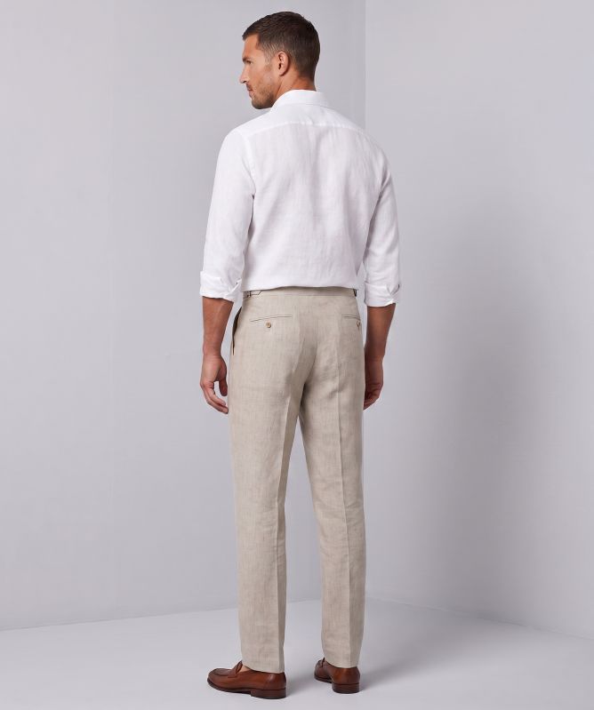 Sand T Mark Belt Pleated Pants