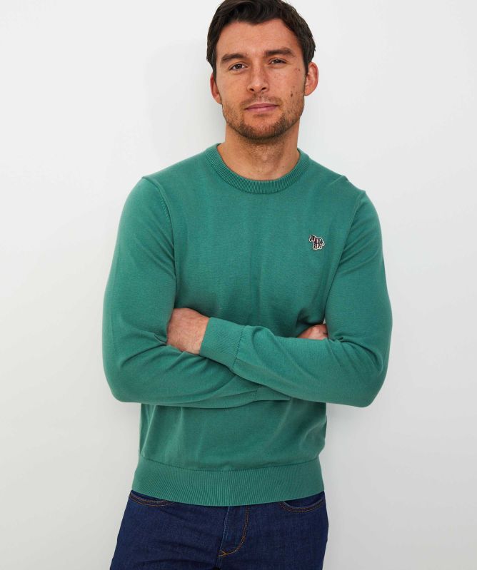 Paul Smith Crew Neck Zebra Jumper