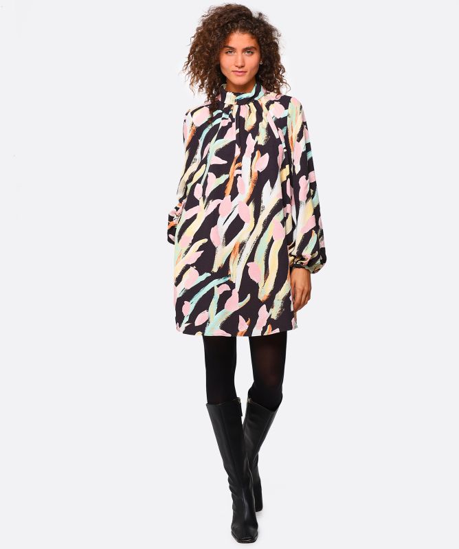 Stine Goya High Neck Solaries Dress