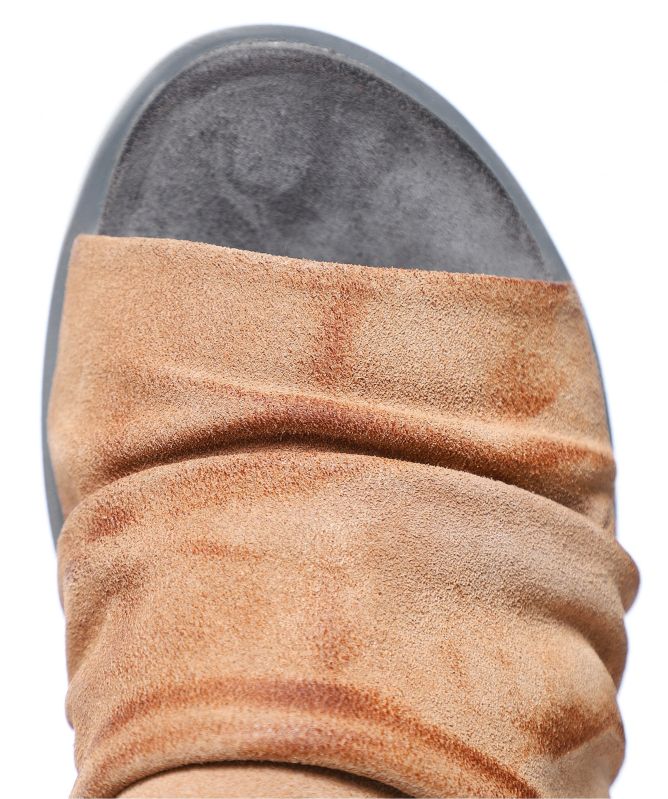 Lofina Suede Slingback Platform Sandals