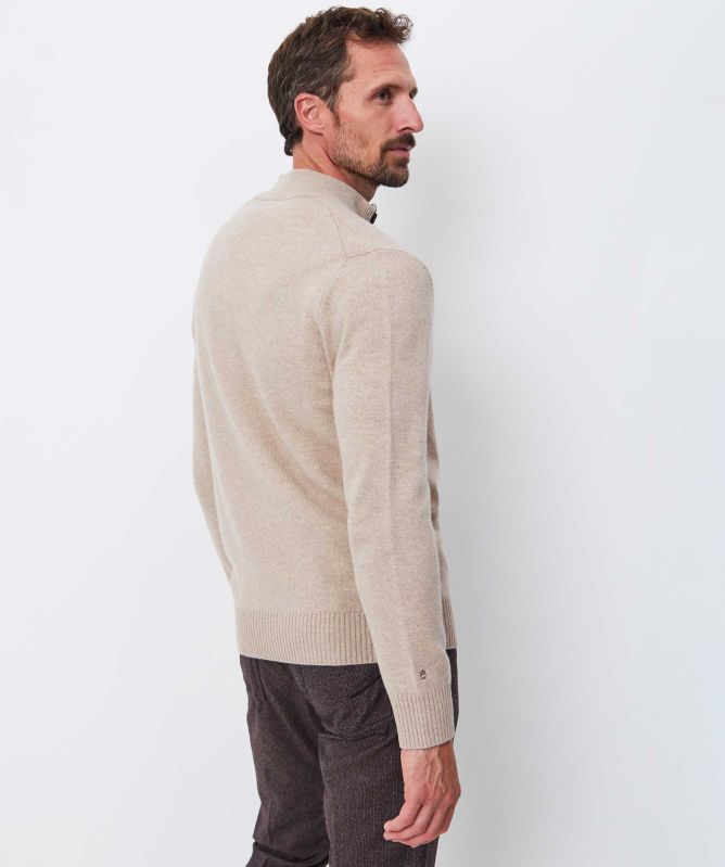 Thomas Maine Lambswool Mock Neck Jumper
