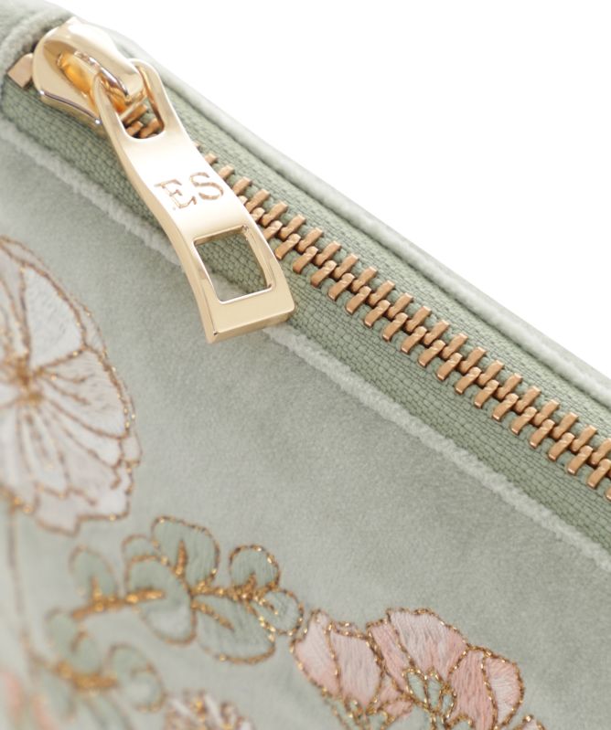 Elizabeth Scarlett Pressed Flowers Bridesmaid Mini Pouch
