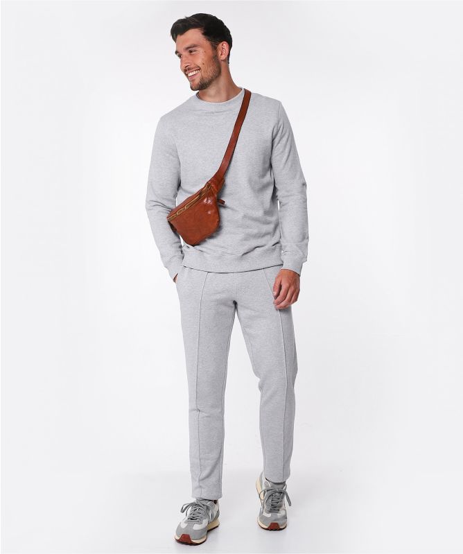 Stenstroms Cotton Crew Neck College Sweatshirt