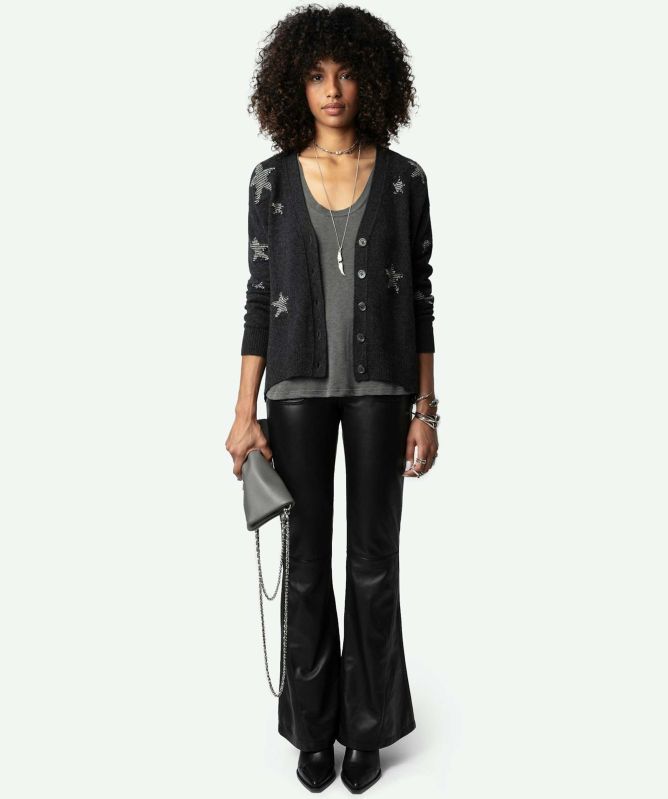 Zadig and Voltaire Mirka Stars Cashmere Cardigan