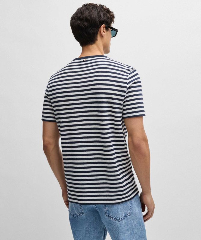 BOSS Striped Tiburt 457 T-Shirt