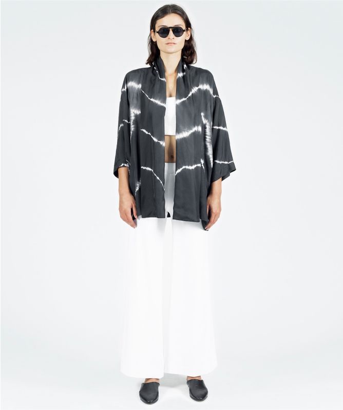 NU London Silk Tie Dye Jacket