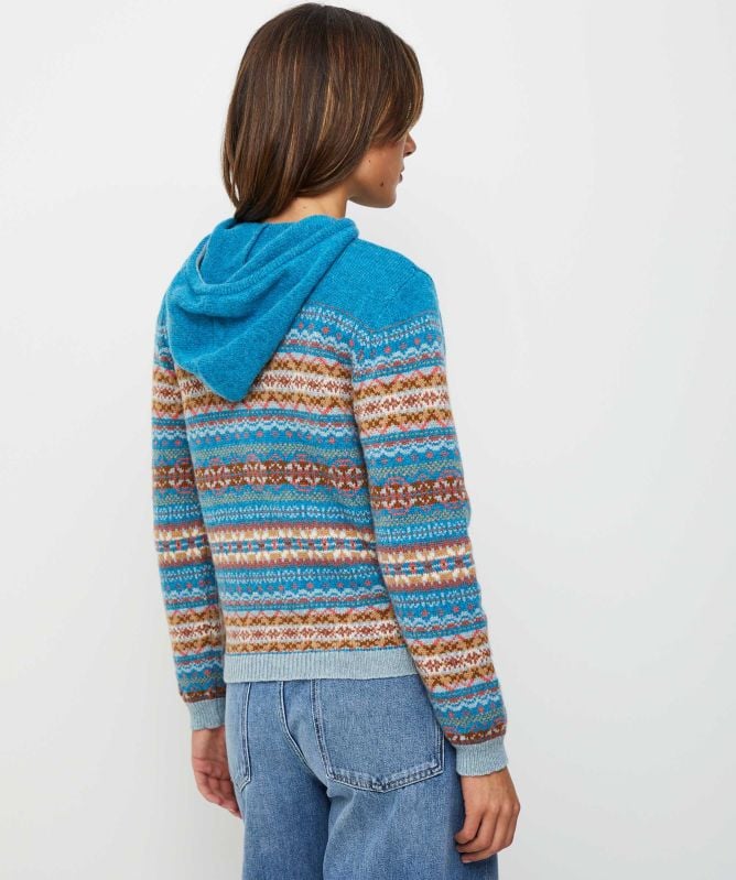 ERIBÉ Kinross Fairisle Hoodie Jumper