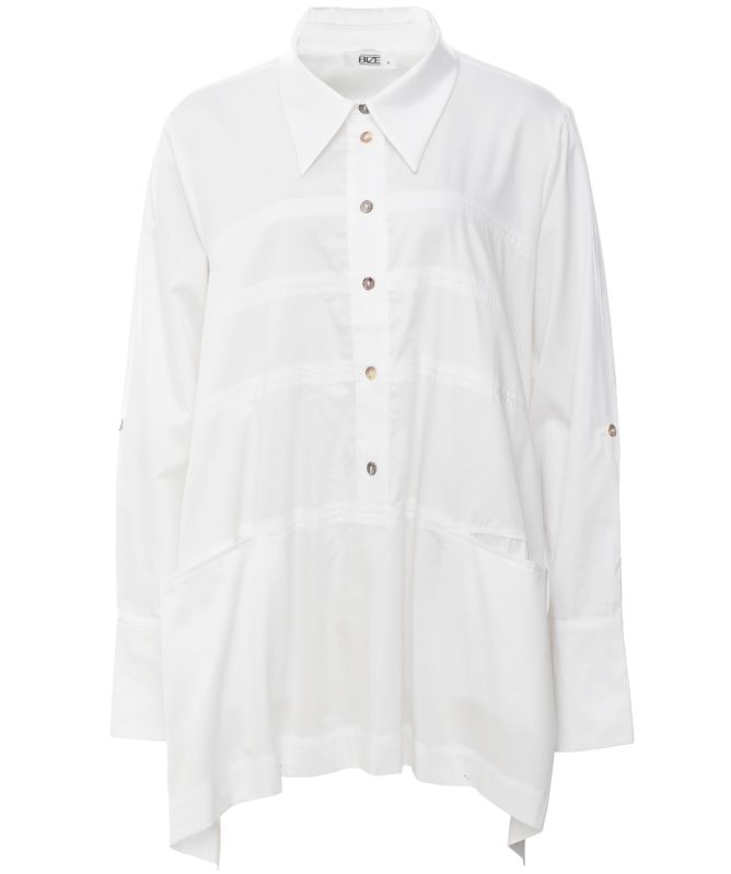 Bize Horizontal Line Cotton Shirt