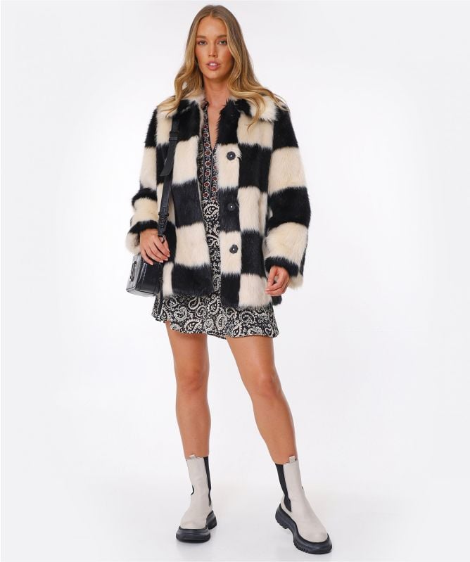 RIXO Indy Paisley Silk Mini Dress