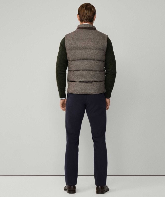 Hackett Padded Herringbone Gilet