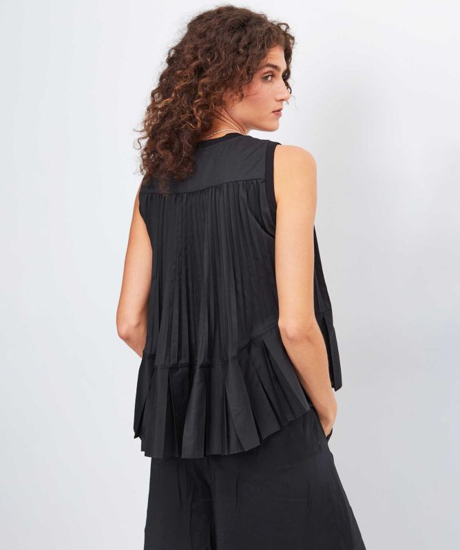 MEIMEIJ Pleat Back Top