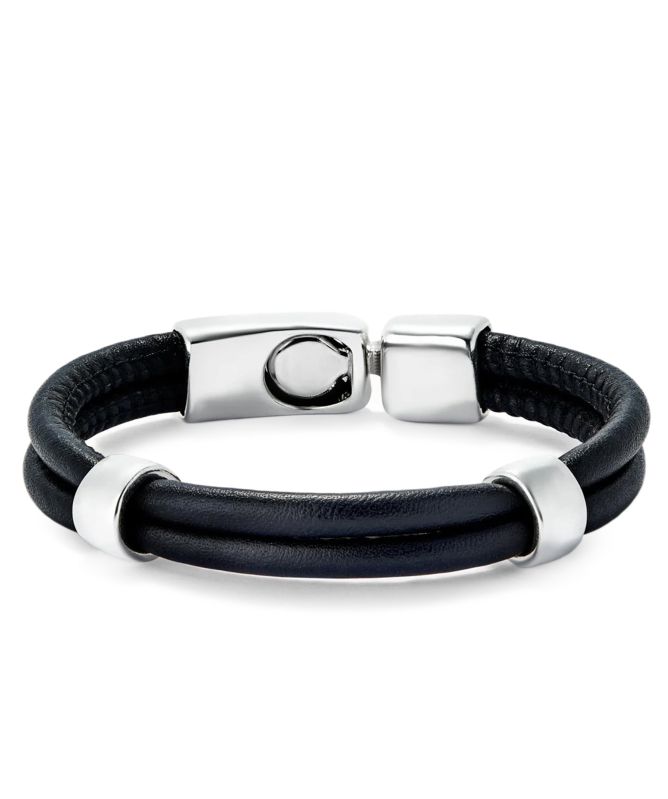 UNOde50 Two Strand Leather Clasp Bracelet