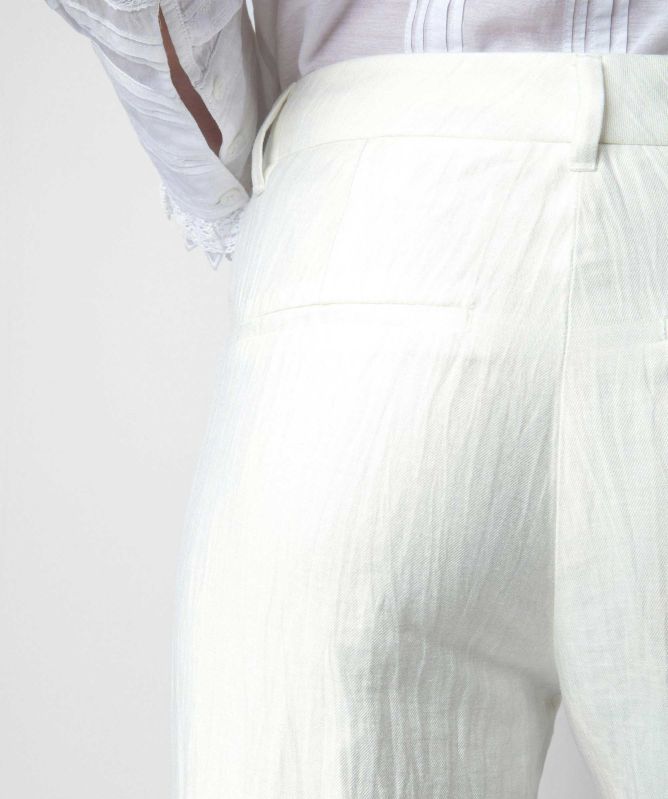 Zadig & Voltaire Linen Flared Pistol Trousers
