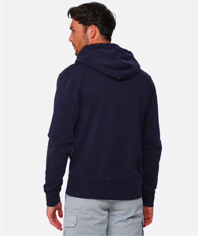 Edmmond Studios Zip Through Duck Patch Hoodie