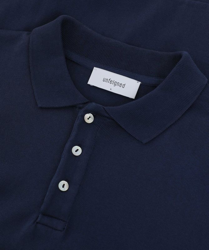 unfeigned Organic Cotton Long Sleeve Polo