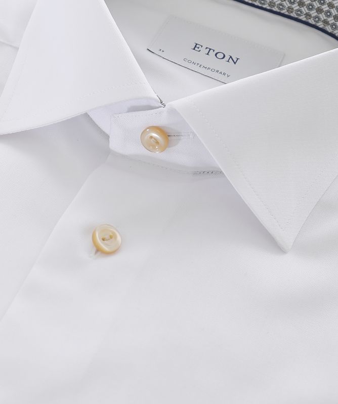 Eton Geo Twill Contemporary Fit Dress Shirt
