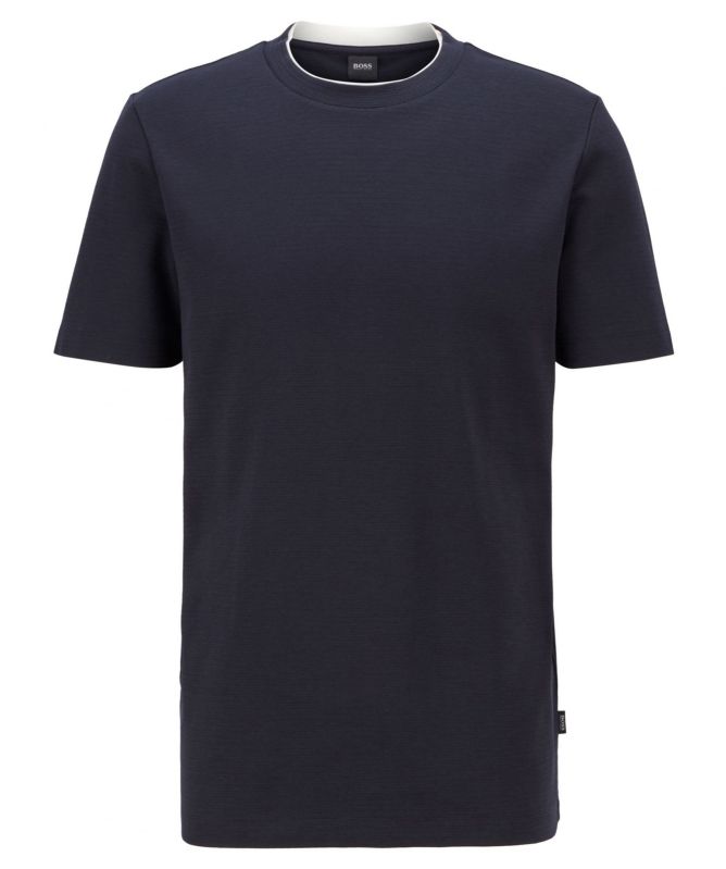 BOSS Jacquard Stripe Tiburt 214 T-Shirt