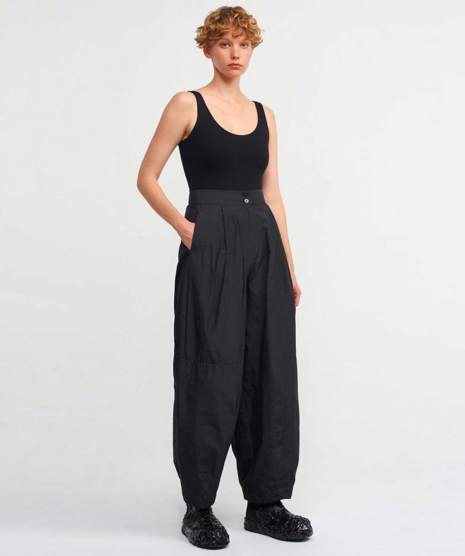 NU London High Waisted Taffeta Trousers