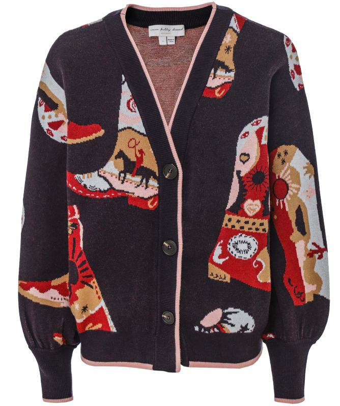 Never Fully Dressed Cowboy Boots Cardigan