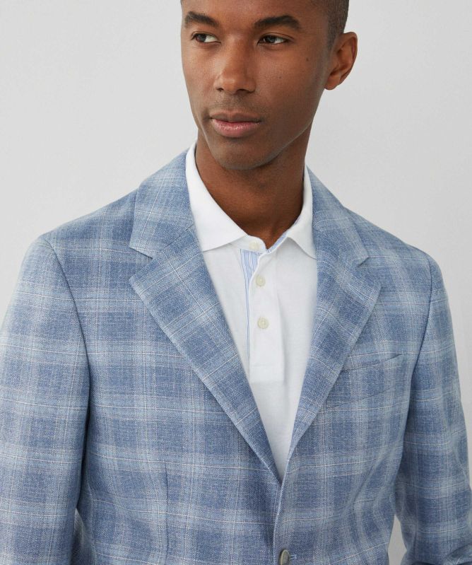 Hackett Stretch Check Blazer