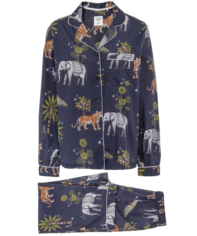 Chelsea Peers Twilight Safari Print Long Pajamas