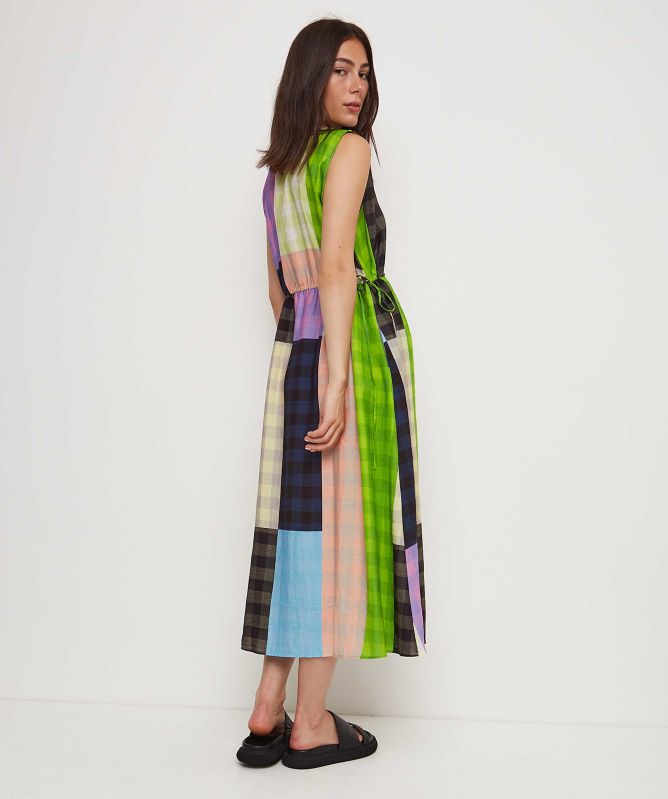 Stine Goya Annalie Check Midi Dress