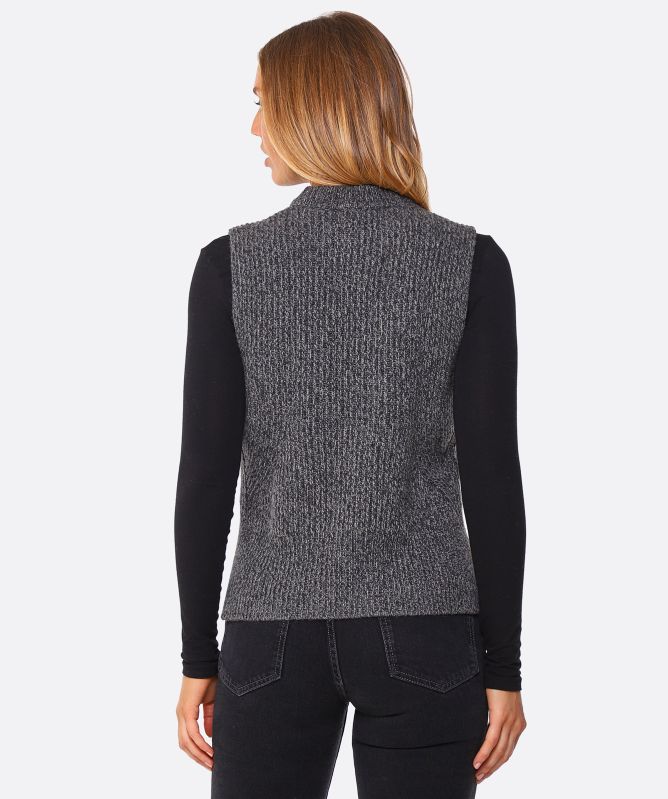 GANNI Rib-Knit Sweater Vest